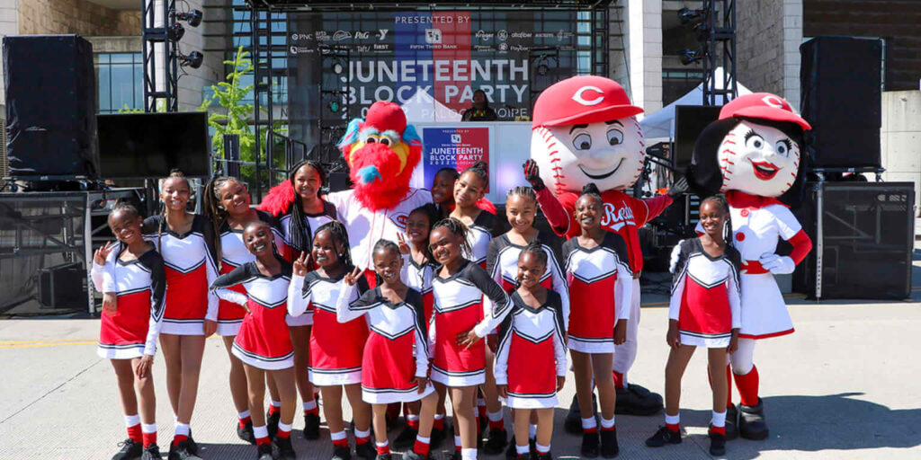 Reds partner on Juneteenth Block Party